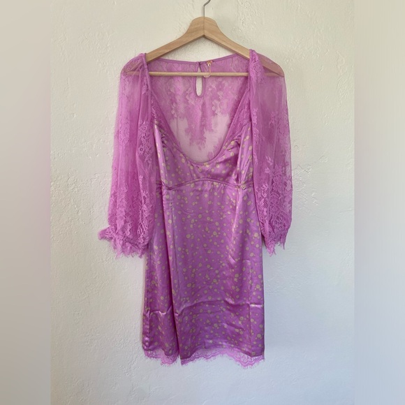 New Free People✨About that Mini Dress - Pink Combo - Picture 2 of 5